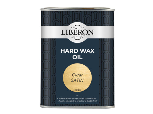 LIBERON CLEAR HARD WAX OIL 1l SATIN LIBHWOCS1L