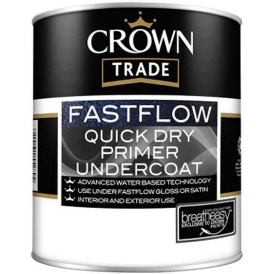 CROWN TRADE FASTFLOW QUICK DRY UNDERCOAT 1l WHITE 5090814