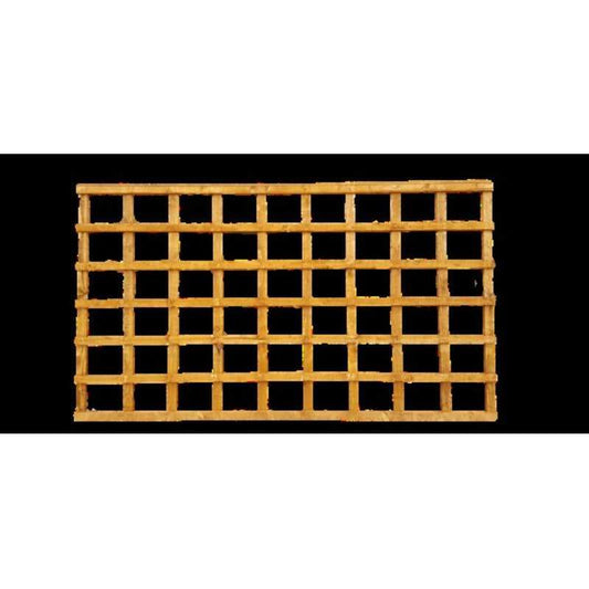 DENBIGH TIMBER 6" SQUARE TRELLIS PANEL 6 x 6' APEX CAP SQ6X6