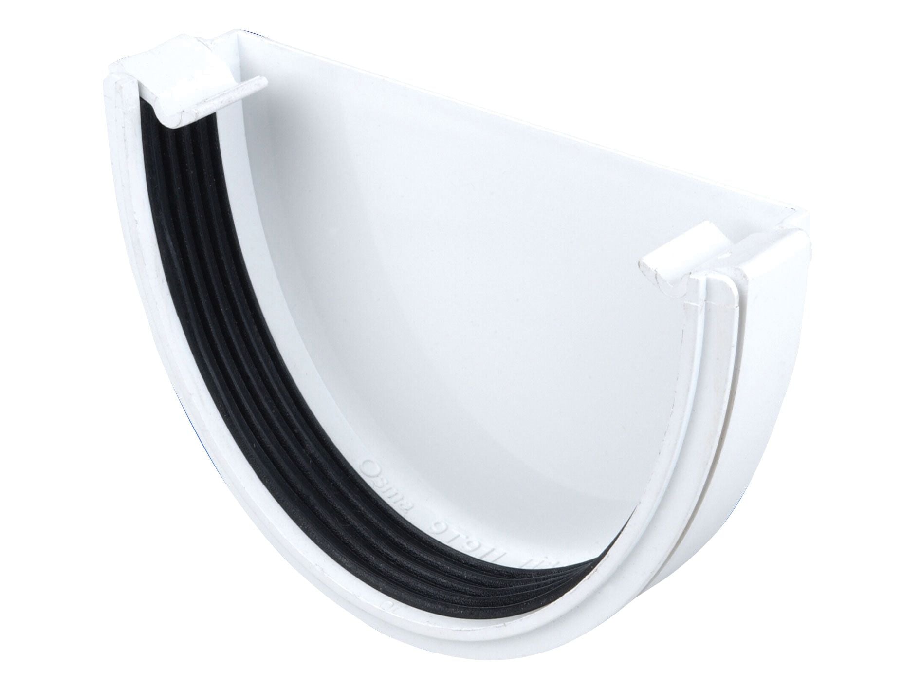 OSMADEEPLINE 9T911 PVCU GUTTER STOPEND EXTERNAL 113mm 9T911W WHITE