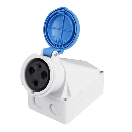 Ceenorm 63A 2P+E 230V Wall Mounted Socket IP44