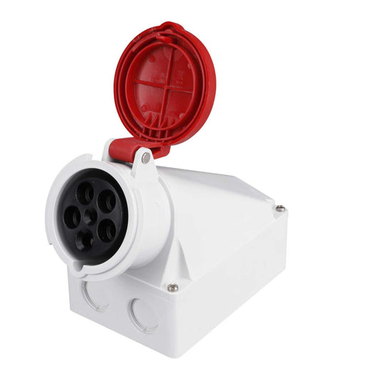 Ceenorm 63A 3P+N+E 415V Wall Mounted Socket IP44