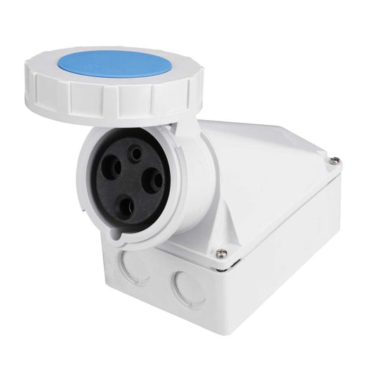 Ceenorm 63A 2P+E 230V Wall Mounted Socket IP67