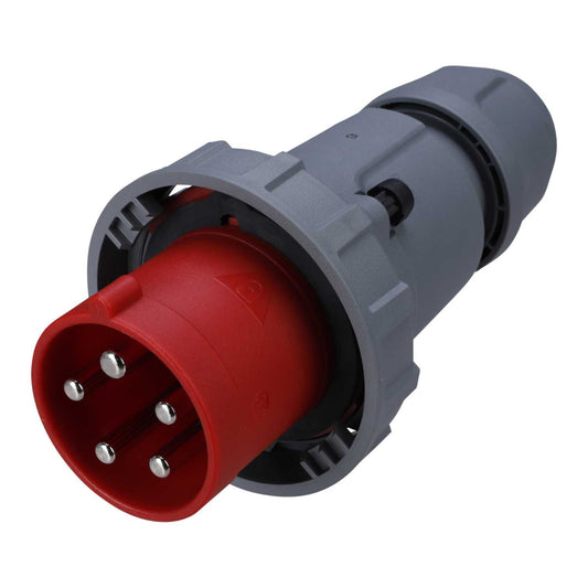 Ceenorm 63A 3P+N+E 415V Plug with Multi Grip Cable Gland IP67