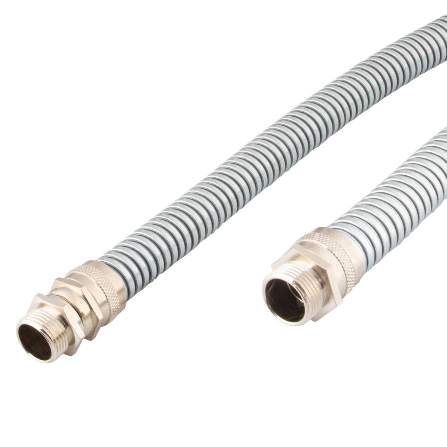 Fabricated Solutions 20mm Flexible Steel Conduit Lead with Glands (15m Length)
