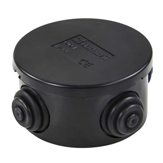MCG Ø65 x 35mm Round Plastic Adaptable Box IP44 Black
