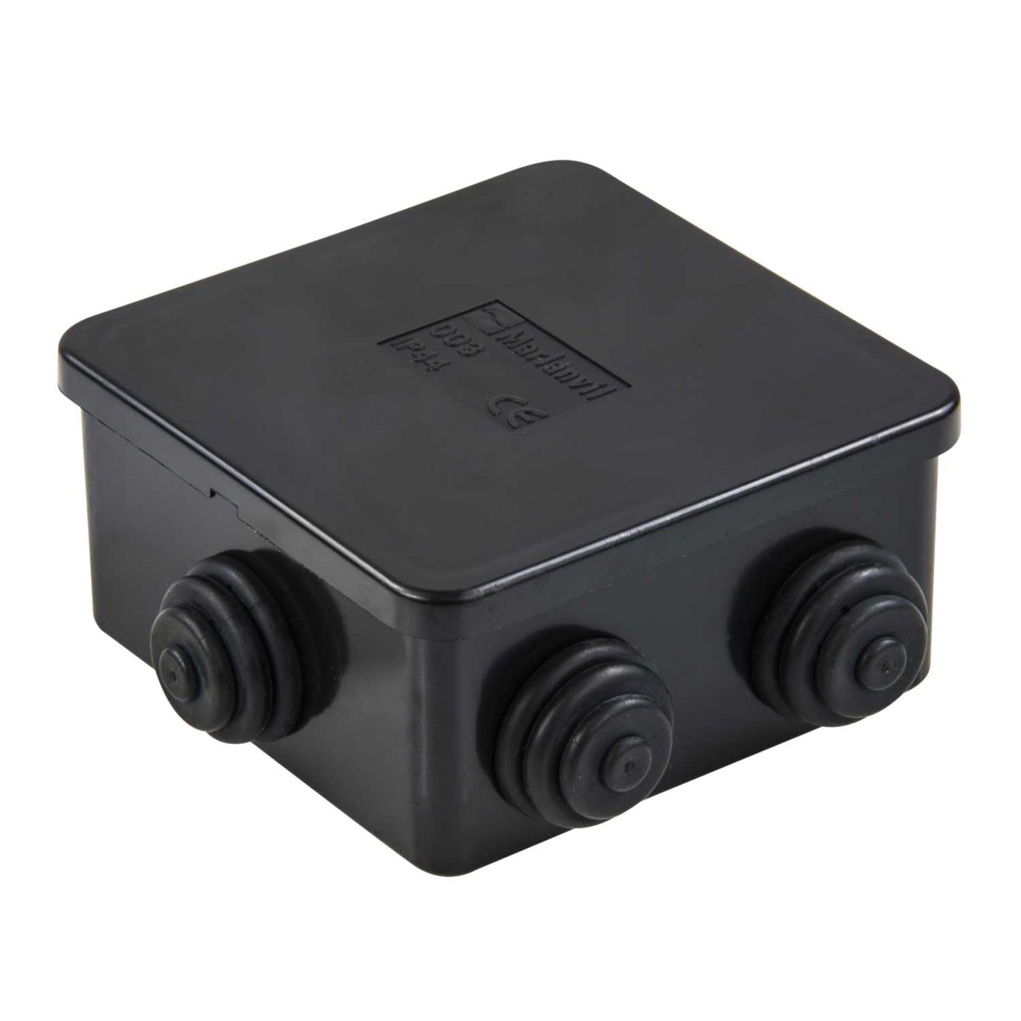 MCG 80mm x 80mm x 40mm Plastic Adaptable Box IP44 Black