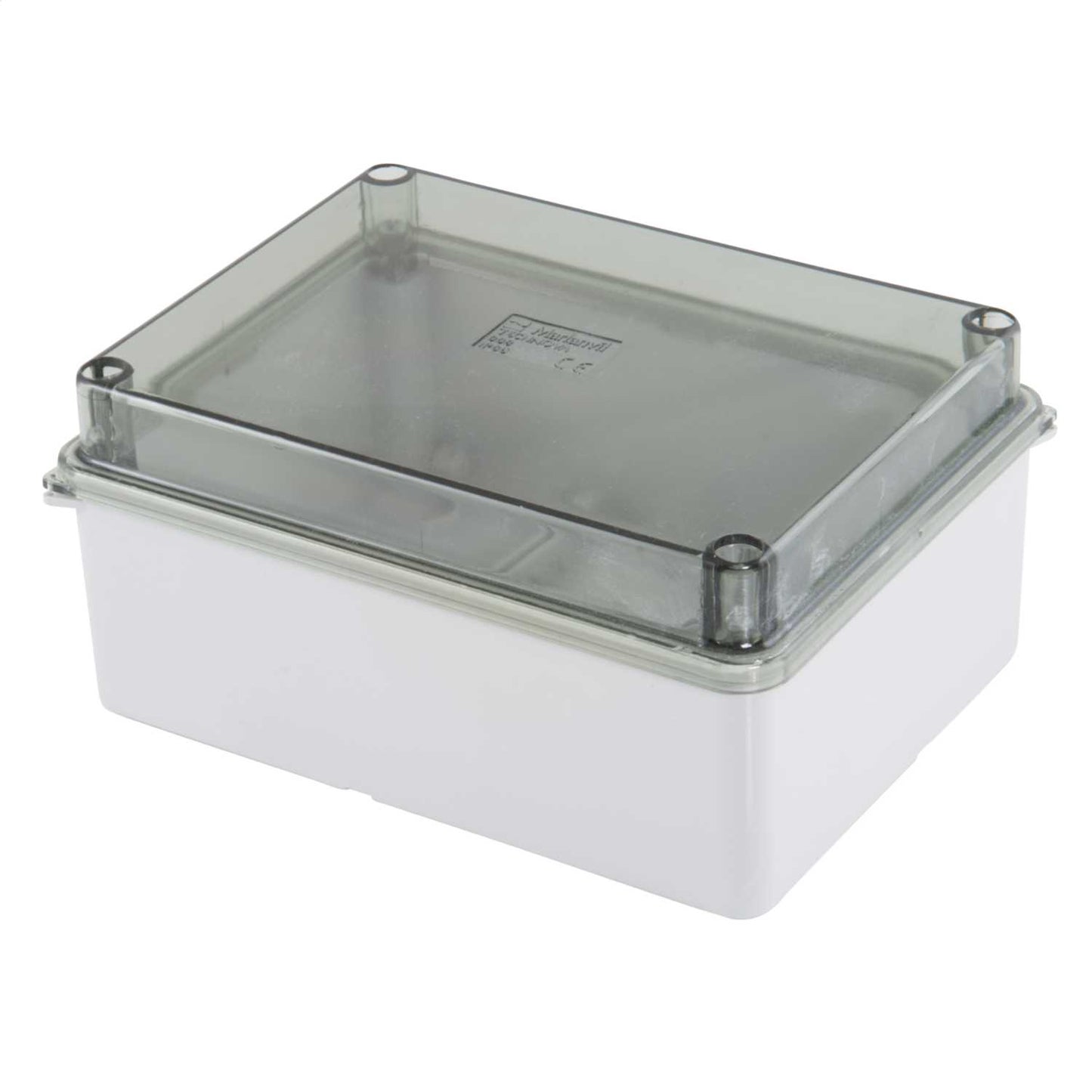 MCG 110mm x 150mm x 70mm Plastic Adaptable Box Grey with Clear Lid IP66