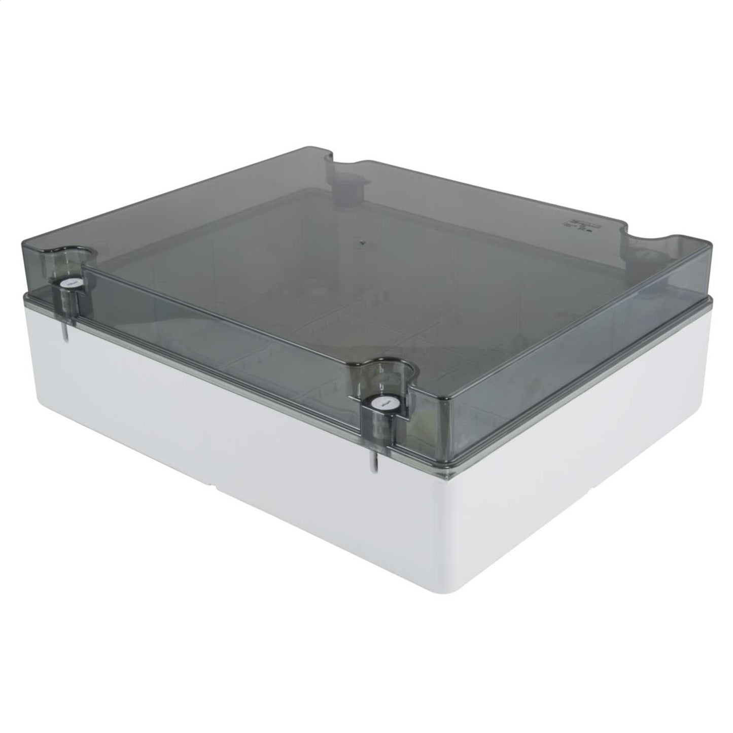 MCG 300mm x 376mm x 120mm Plastic Adaptable Box with Clear Lid Grey IP66
