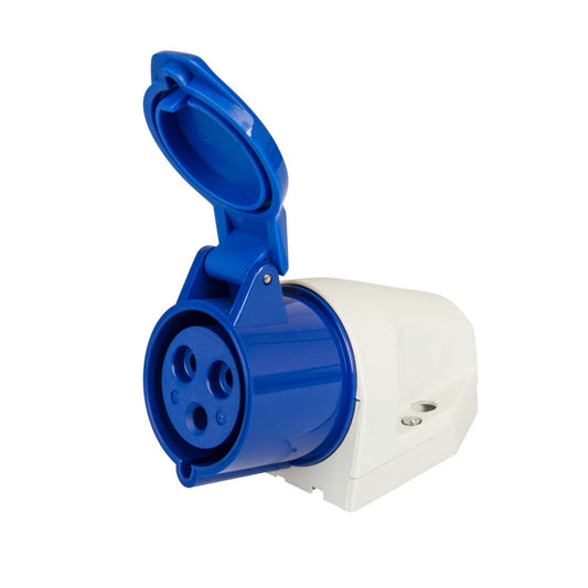 Walther 32A 2P+E 230V Wall Mounted Socket IP44