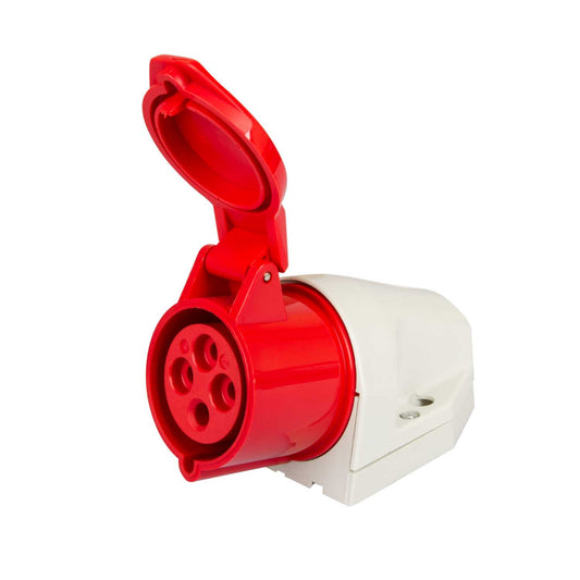 Walther 32A 3P+E 415V Wall Mounted Socket IP44