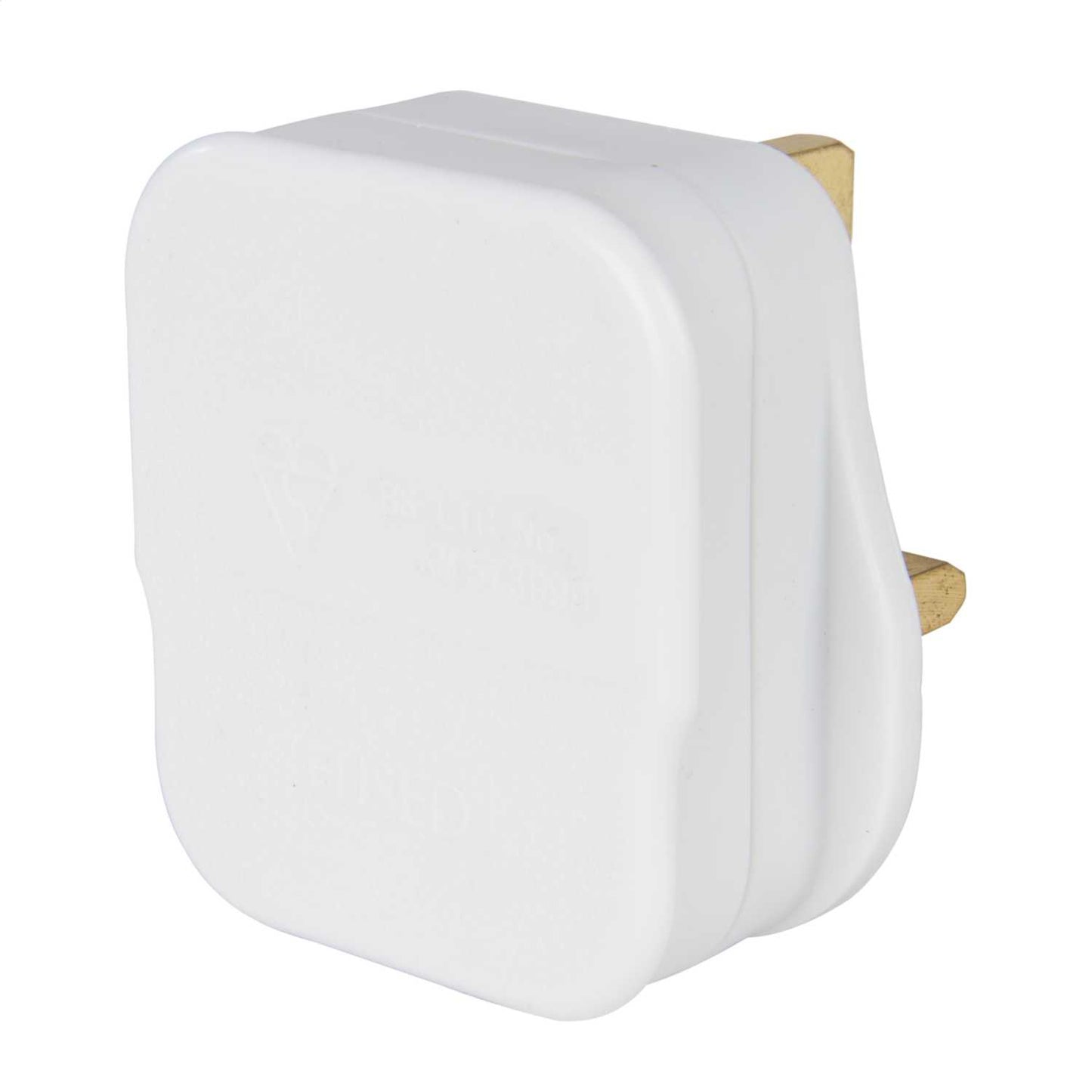 F4P 13 Amp 3 Pin Plug Top White