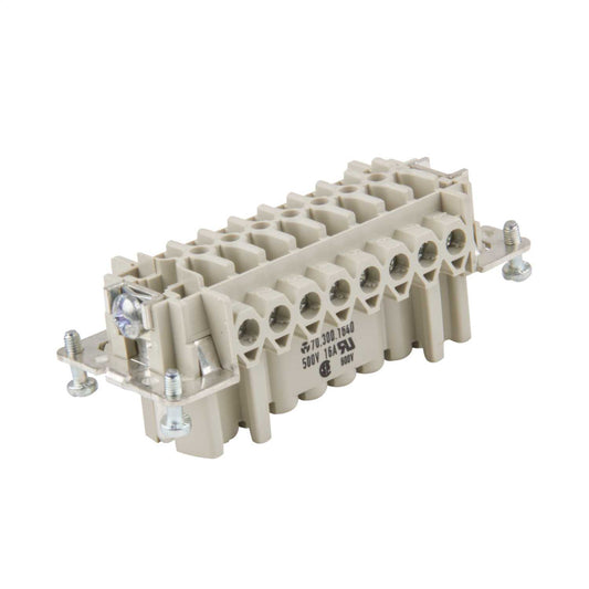 Wieland 16A 16 Pole + E Multipole Connector Female Insert