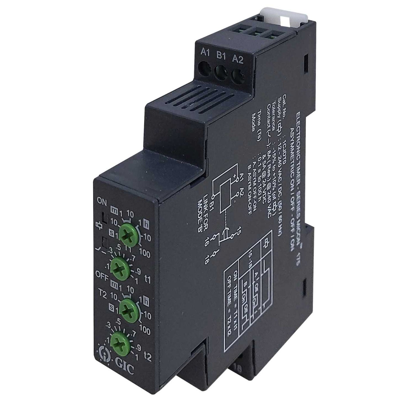 GIC 8A 12-230V AC / DC Asymmetrical Recycler Timer Spco