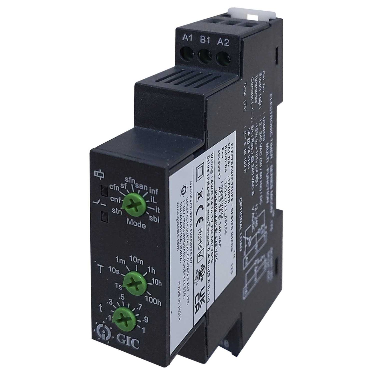 GIC 8A 12-230V AC / DC Multi Function Timer Spco