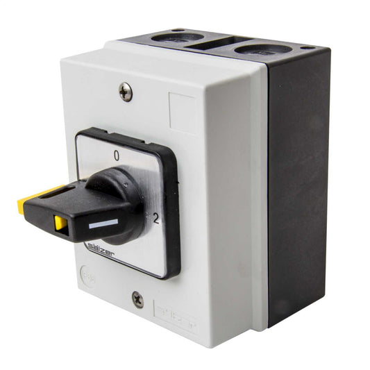 Salzer 20A 2 Pole 3 Position Changeover Switch IP66