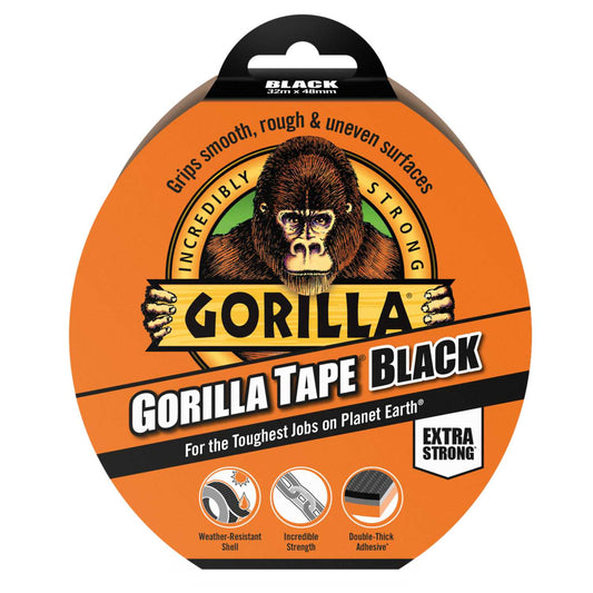 Gorilla Tape Black (32m Roll)