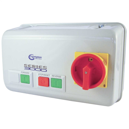 Crompton 1.5kW 400V DOL Reversing Starter with Isolator and 2.5-4A Overload