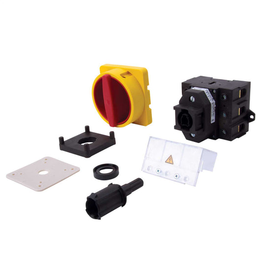 Salzer 63A 3P Rear Mounting Plastic Shaft Door Isolator Switch IP66