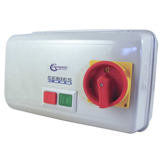 Crompton 7.5kW 400V 3 Phase Star Delta Starter with Isolator and 12-17A Overload