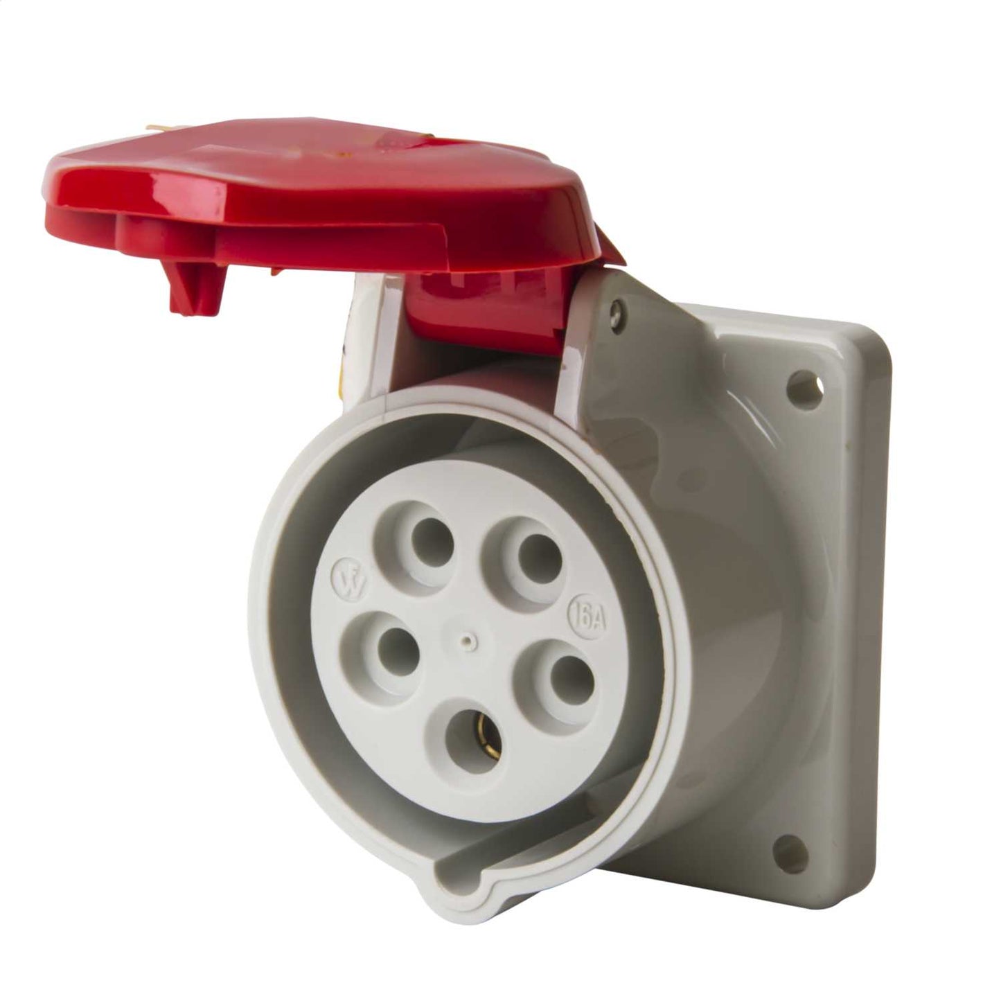 Walther 16A 3P+N+E 415V Panel Mounted Socket IP44