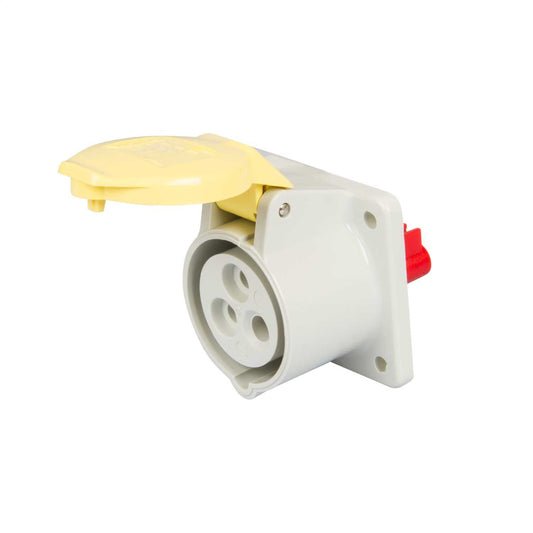 Walther 16A 2P+E 110V Panel Mounted Socket IP44