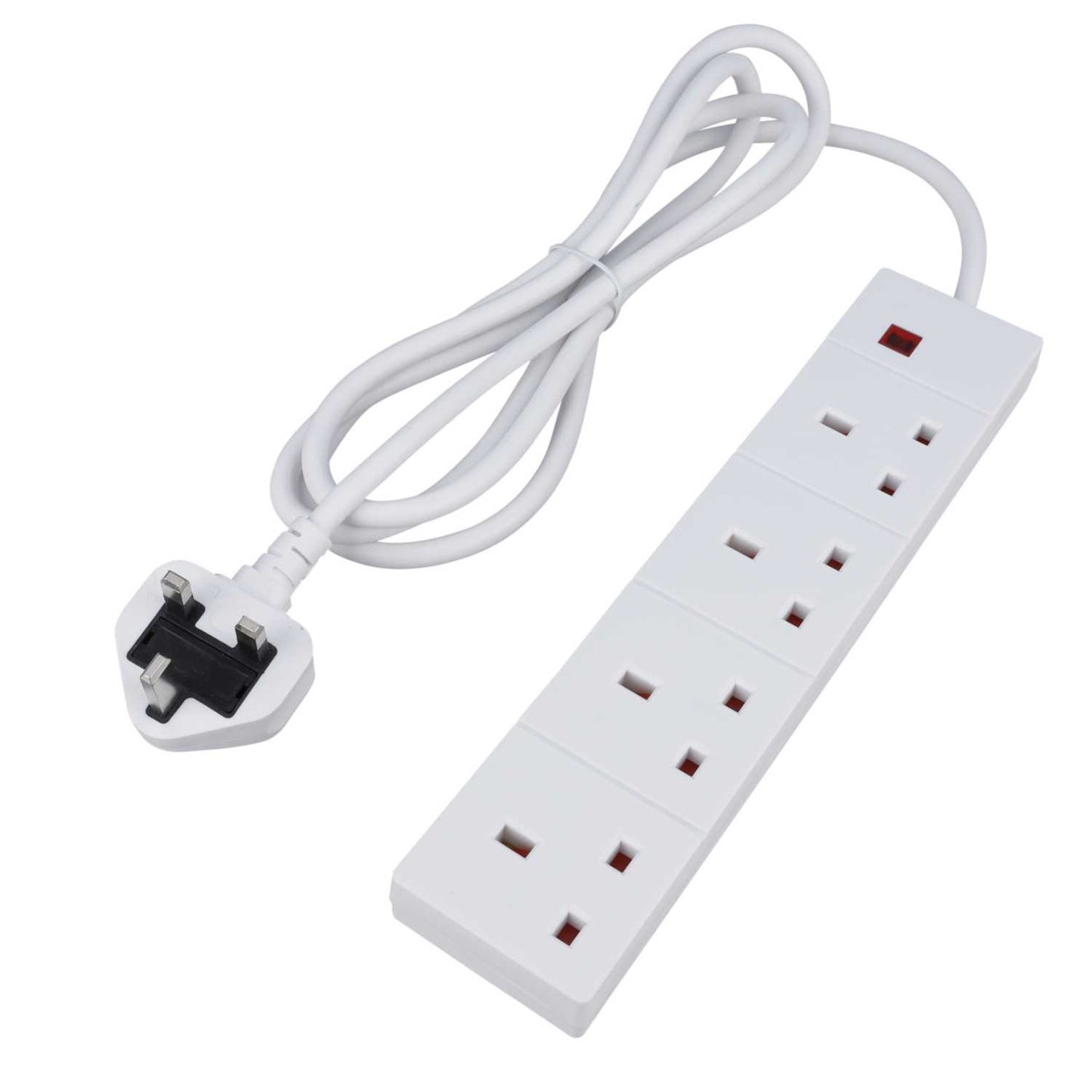F4P 13A 2m 4 Gang Extension Lead with Neon