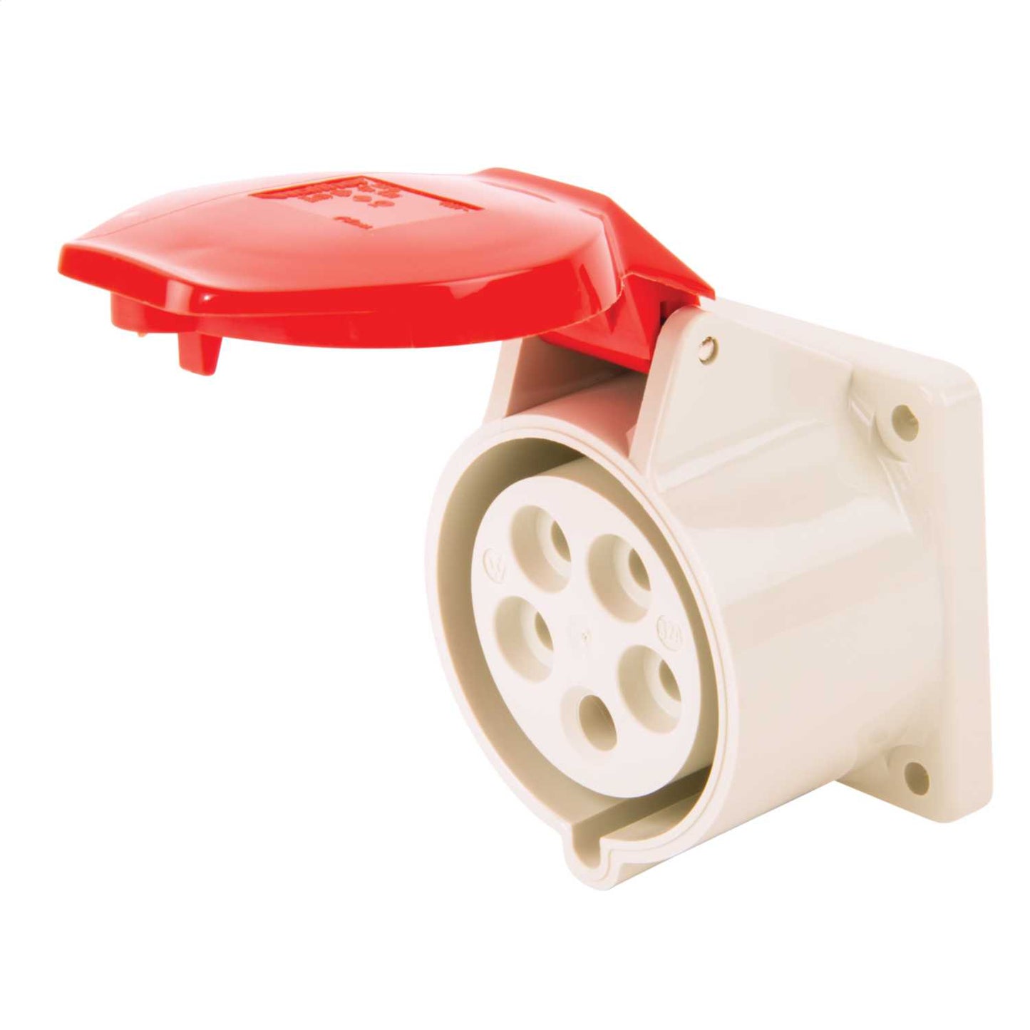 Walther 32A 3P+N+E 415V Panel Mounted Socket IP44