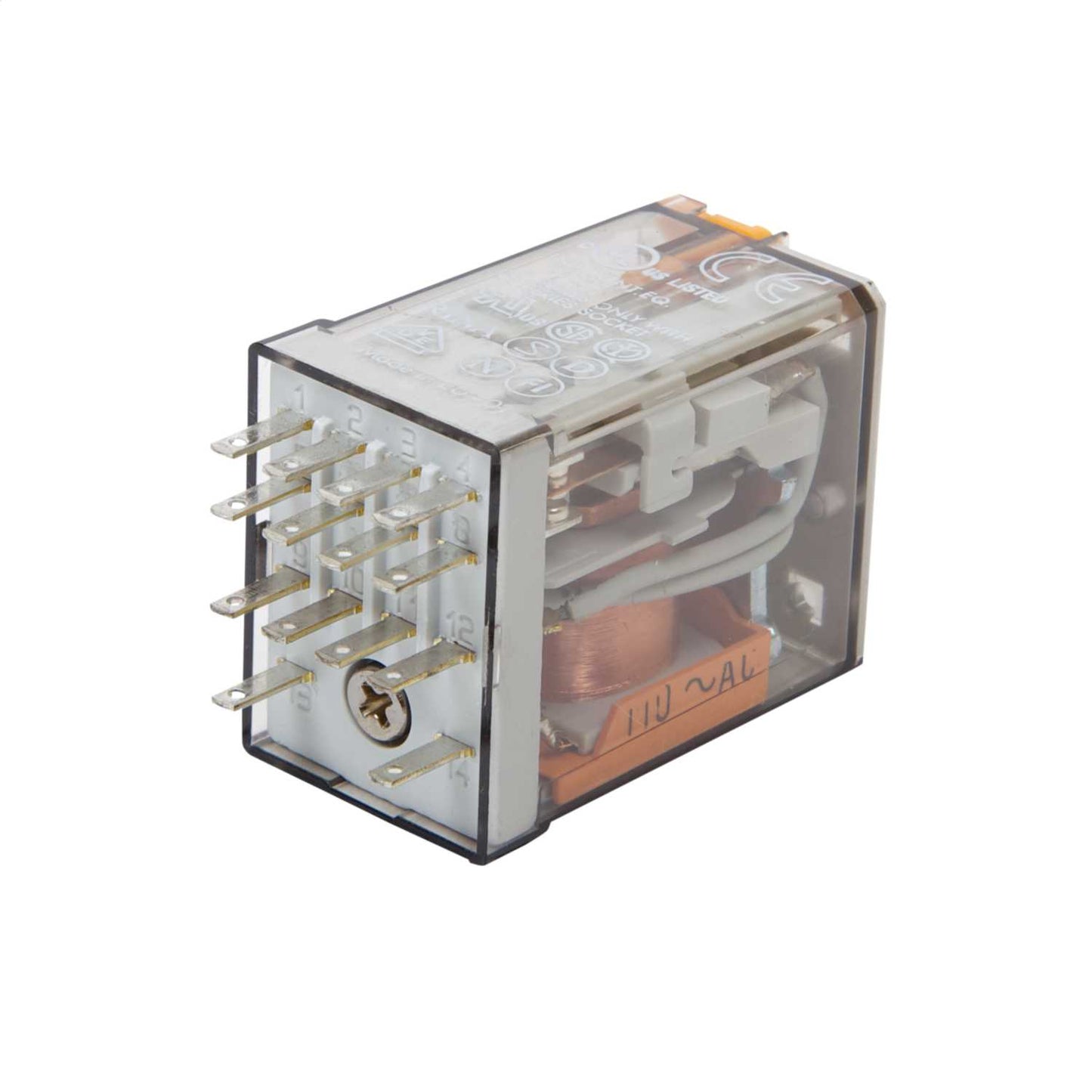 Finder 14 Pin 110V AC 7A 4 Pole Mini Plug In Relay