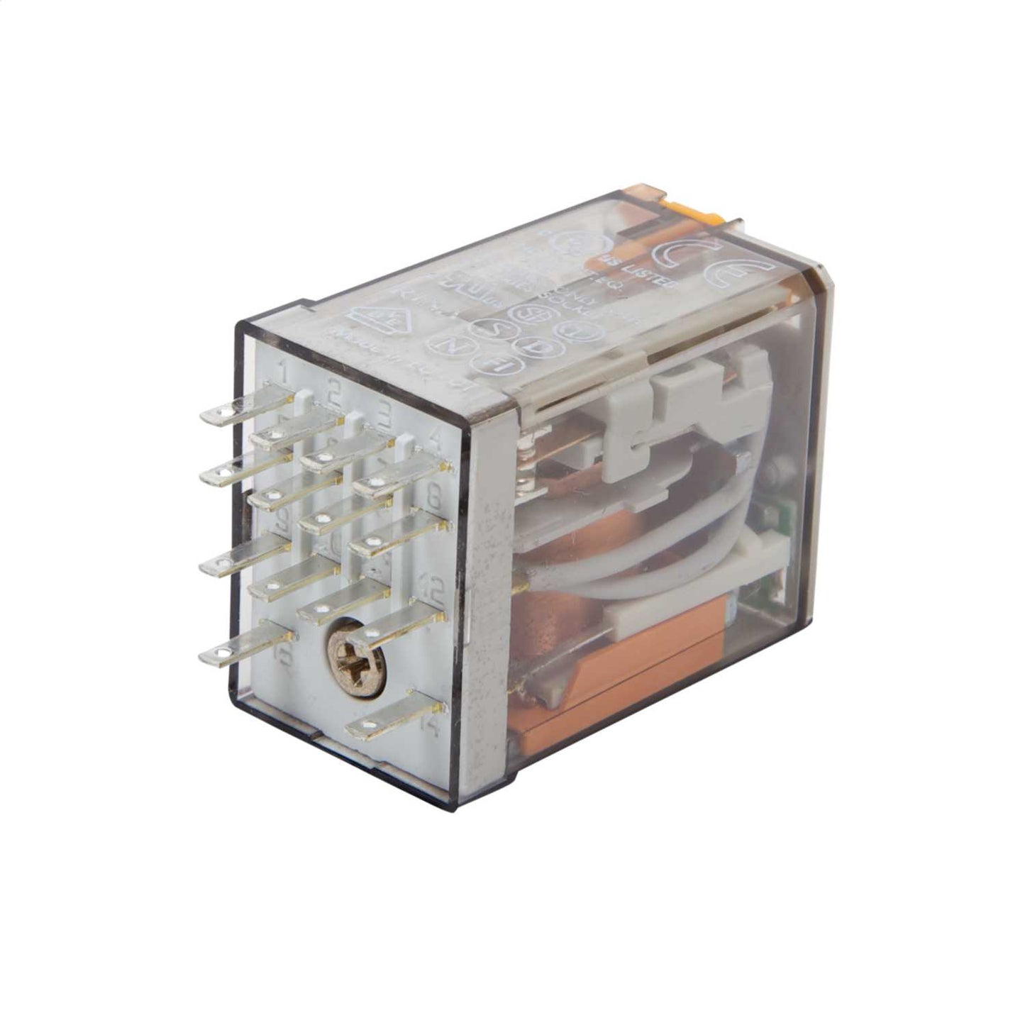 Finder 14 Pin 230V AC 7A 4 Pole Mini Plug In Relay with LED
