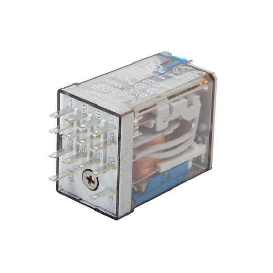 Finder 14 Pin 24V DC 7A 4 Pole Mini Plug In Relay with LED