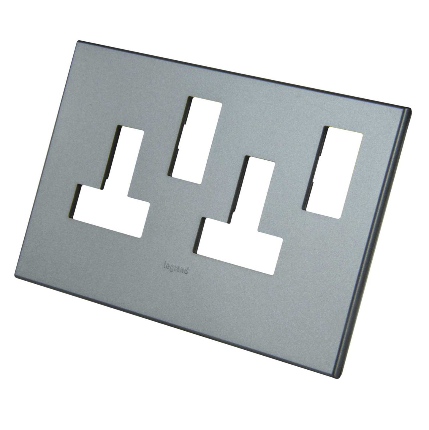 Legrand Arteor 2 Gang Switched Socket Surround Plate Magnesium