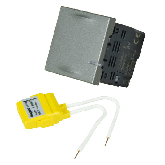 Legrand Arteor with Netatmo 2 Mod Connected Dimmer Switch Magnesium