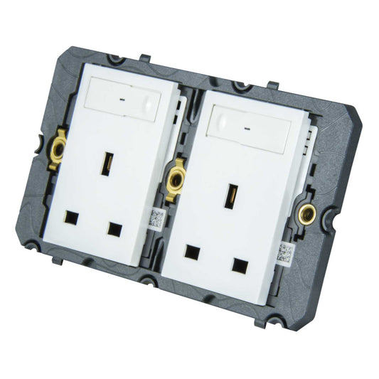 Legrand Arteor with Netatmo 2 Gang Connected Socket Outlet White