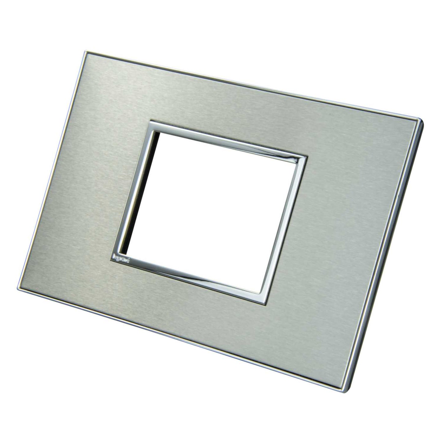 Legrand Arteor 2 Gang 3 Module Surround Plate Brushed Metal Stainless Steel