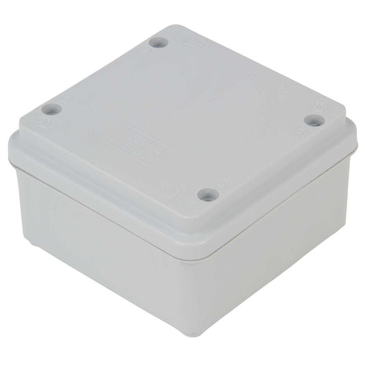 MCG 100mm x 100mm x 55mm PVC Adaptable Box with 5 Way Terminal Strip Grey IP65