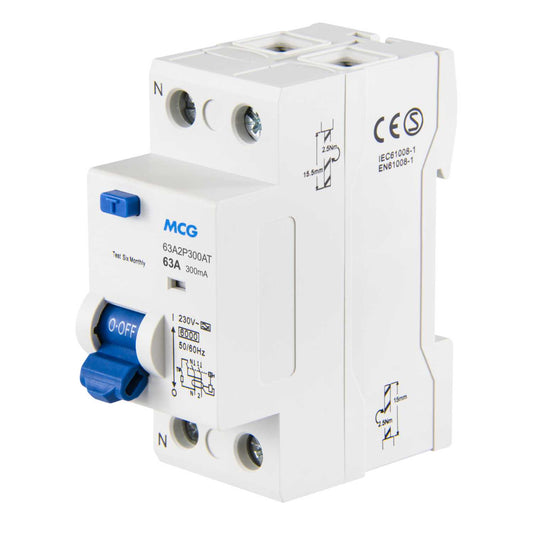 MCG 63A 2 Pole 300mA Type A RCD