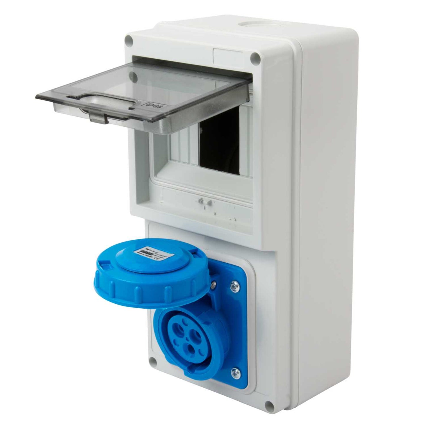 MCG 16A 2P+E 230V Socket with RCD Compartment IP65