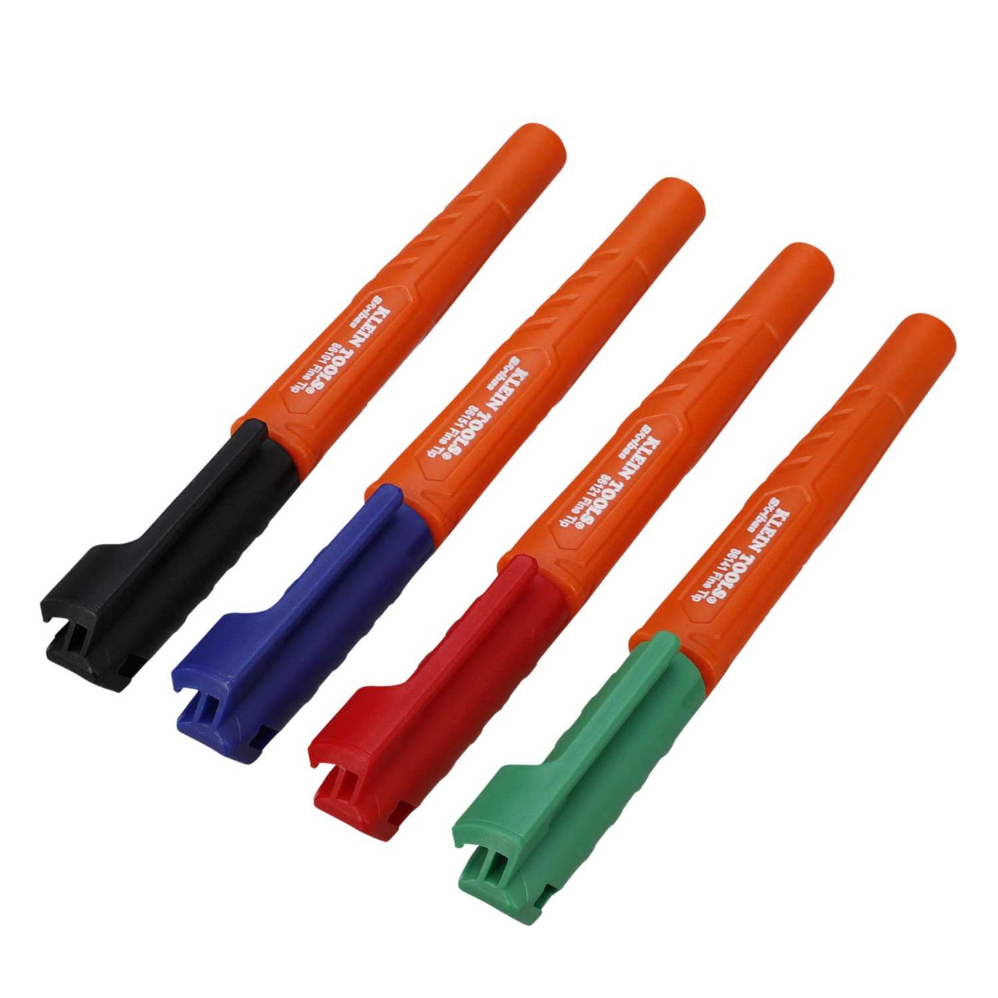 Klein Skribes Fine Tip Permanent Markers Mixed Colours (Pack of 4)