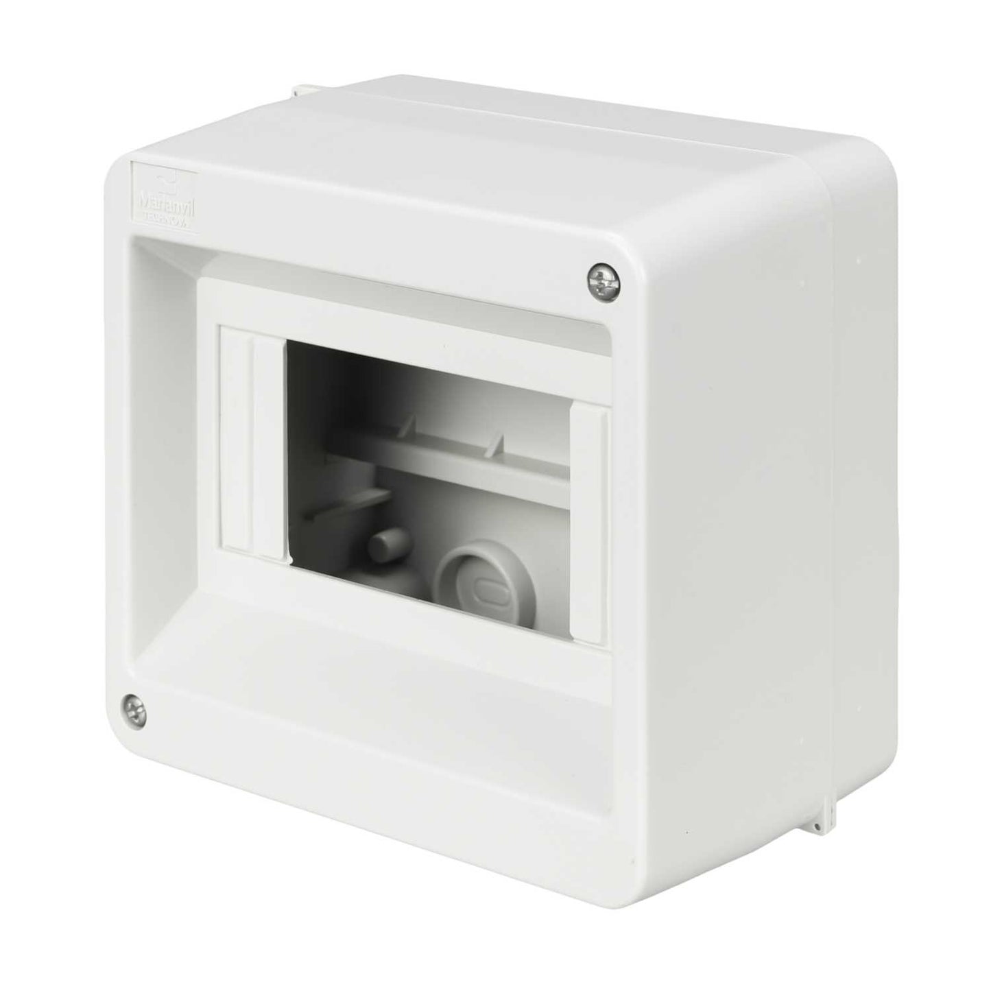 MCG 6 Module IP40 Open Front Enclosure with Moulded Din Rail