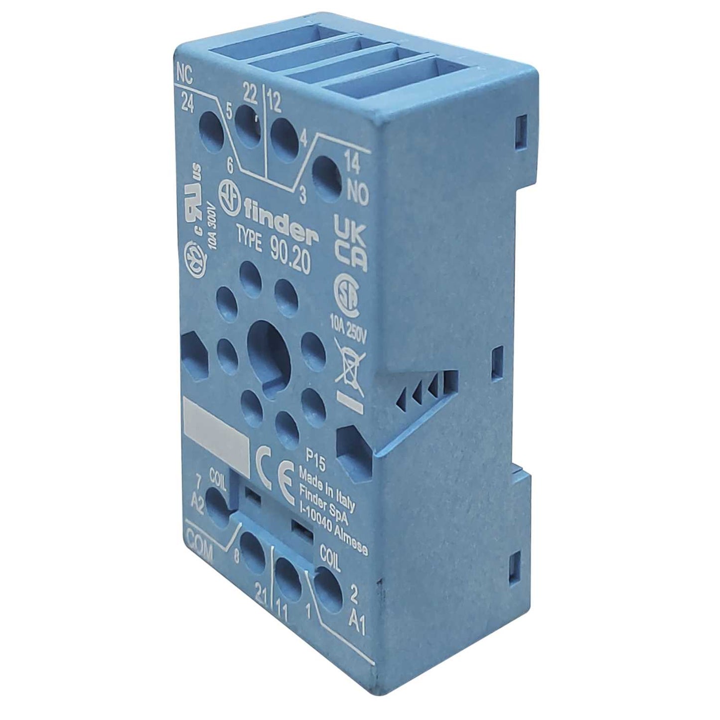 Finder 8 Pin Plug In Relay Base for 6012 Relay