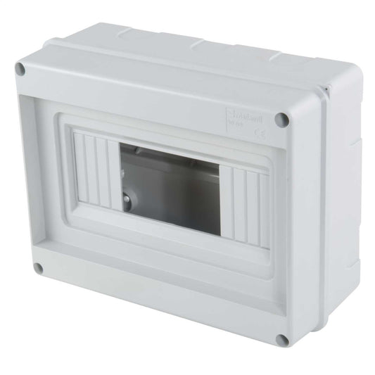 MCG 8 Module IP40 Open Front Enclosure with Moulded Din Rail