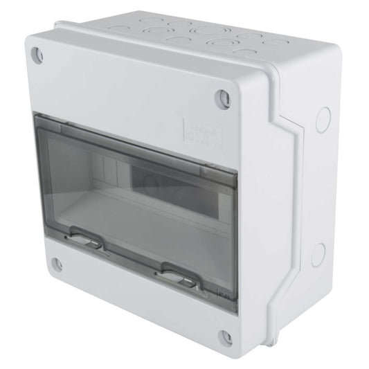 MCG 12 Module Insulated Enclosure with Access Window and DIN Rail