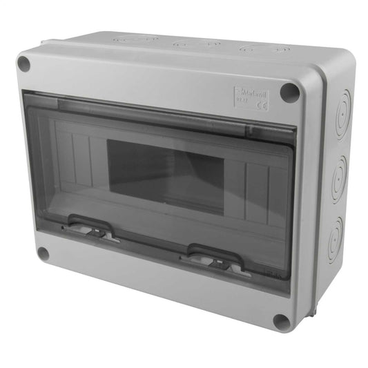 MCG 12 Module Insulated Enclosure with Access Window and DIN Rail
