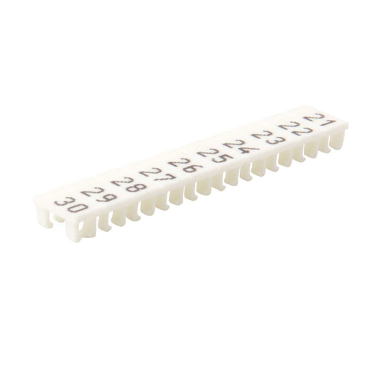 Wieland Numbered Marker Strips for WK2.5U Terminals "21-30" (Pack of 25)