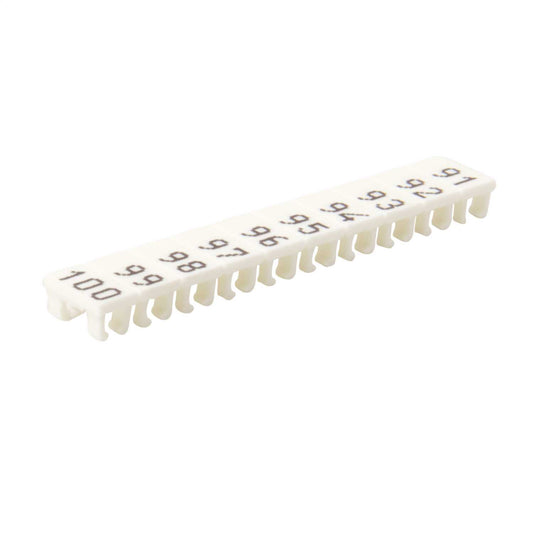Wieland Numbered Markers for WK2.5U Terminals "91-100" (Pack of 25)