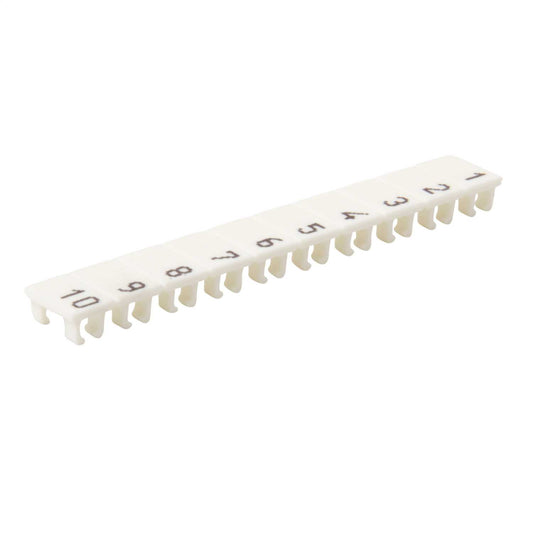 Wieland Numbered Marker Strips for WK4U Terminals "1-10" (Pack of 25)