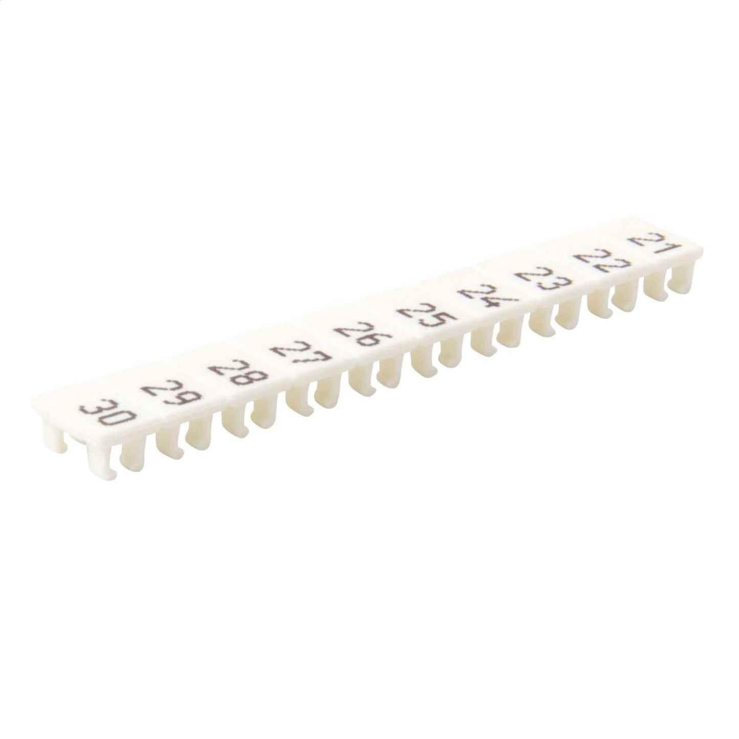 Wieland Numbered Marker Strips for WK4U Terminals "21-30" (Pack of 25)