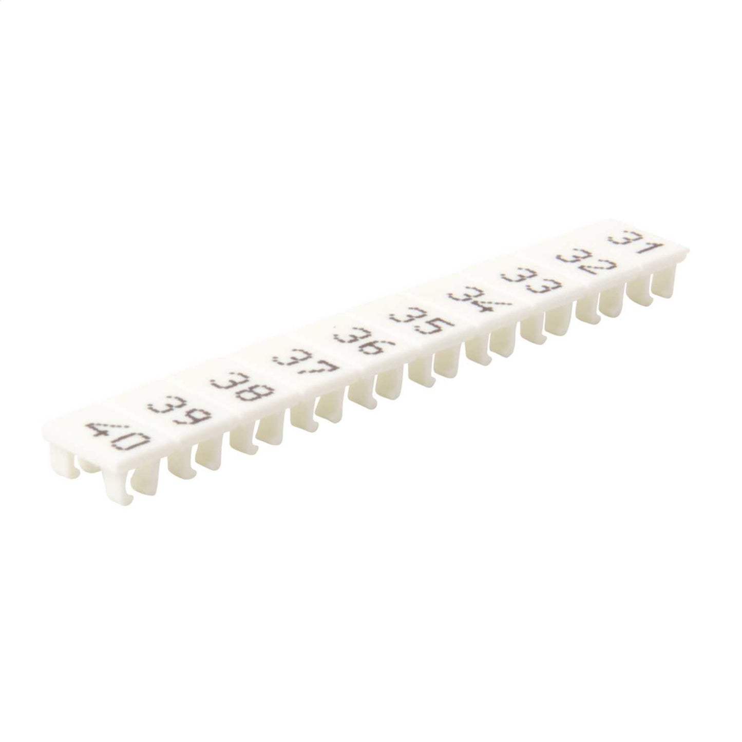 Wieland Numbered Marker Strips for WK4U Terminals "31-40" (Pack of 25)