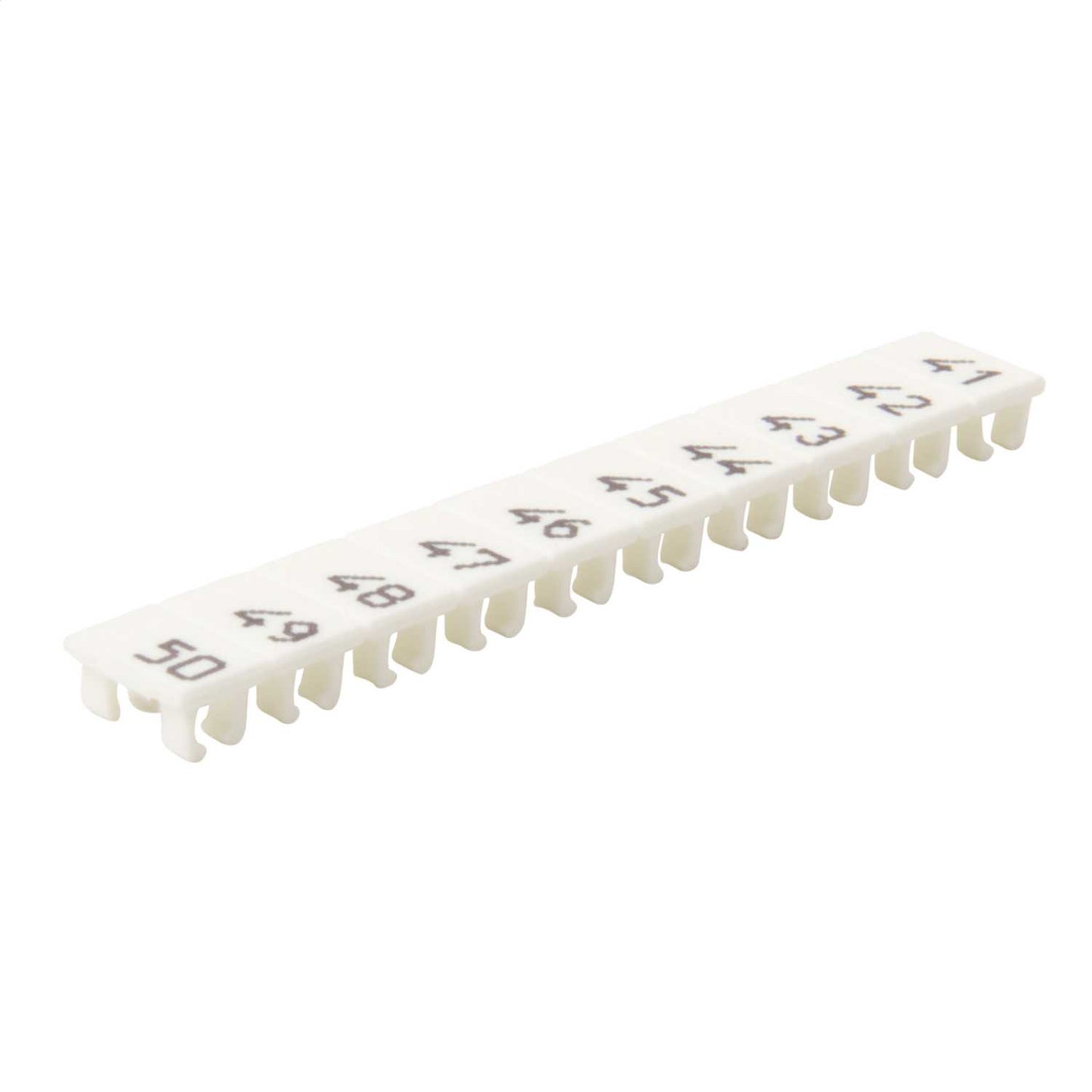 Wieland Numbered Marker Strips for WK4U Terminals "41-50" (Pack of 25)